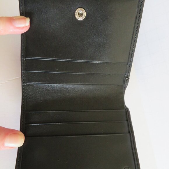 💕💕HP💕💕Coach Signature Mini Wallet, Black - NWT - Picture 9 of 16